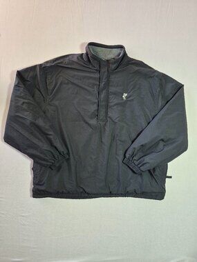 Ashworth Weather Systems Jacket XL Black Water Wind Resistant 1/4 Zip Pullover